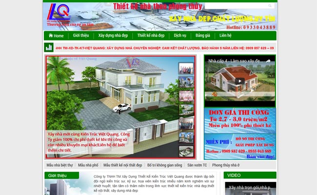 Website xây dựng 003 